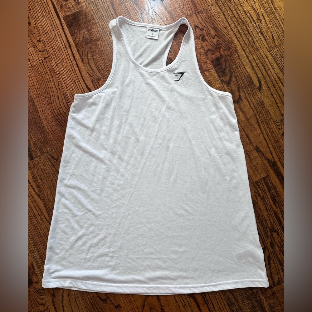 Gymshark White Tank Size Large